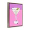 Stupell Industries Bright Olive Martini Floating Frame Design by Susan Jill